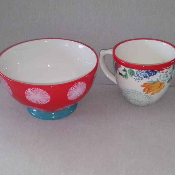 The Pioneer Woman set of dishes 2 mugs 4 bowls NWOT - Picture 4 of 6